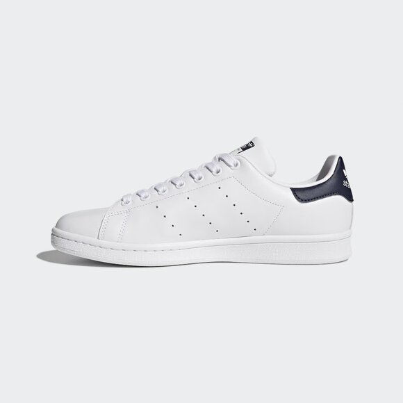 Adidas Originals Men's Core White Dark Blue Smith Shoes M20325 - Picture 3 of 5